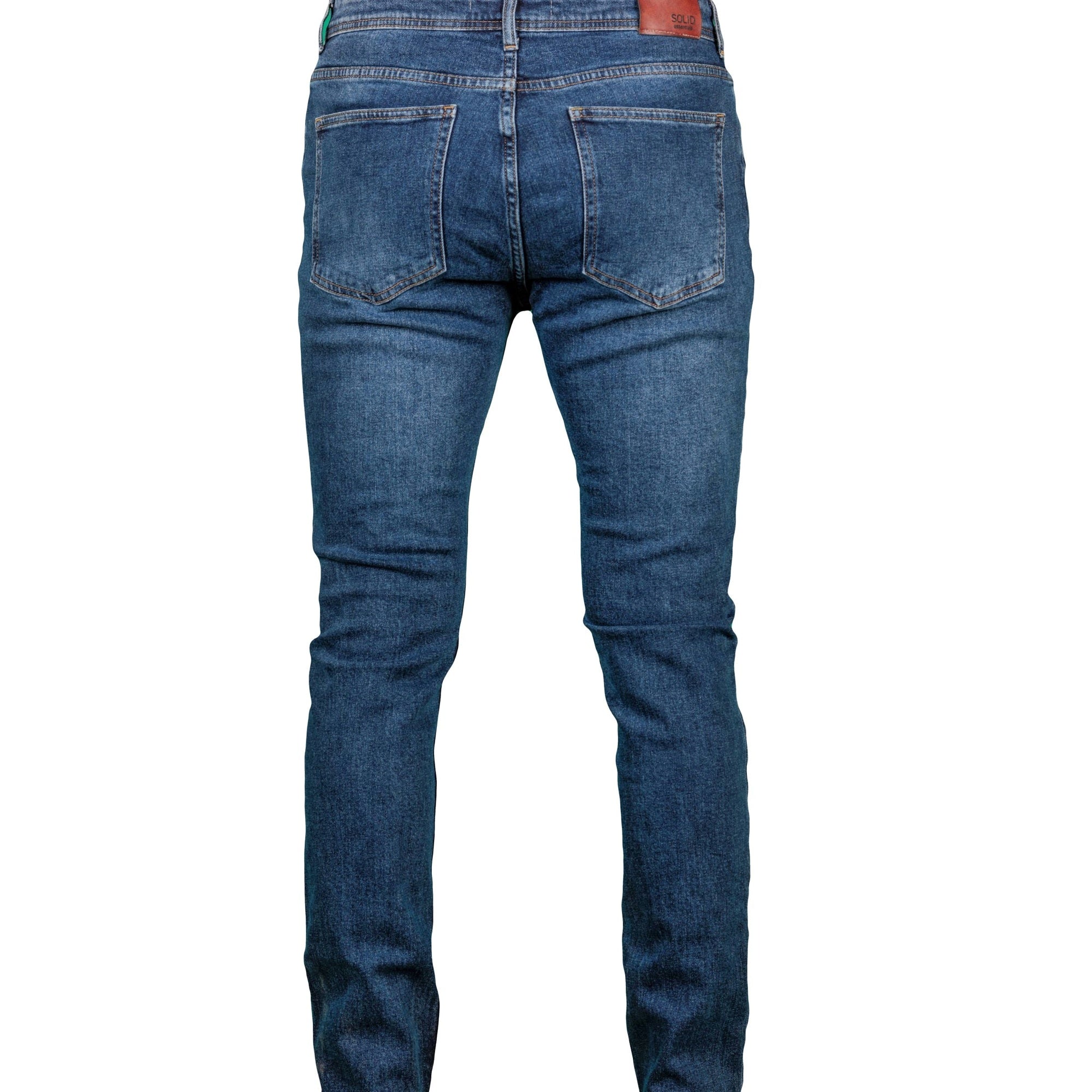 Stone Washed Slim-Fit Flex Jeans