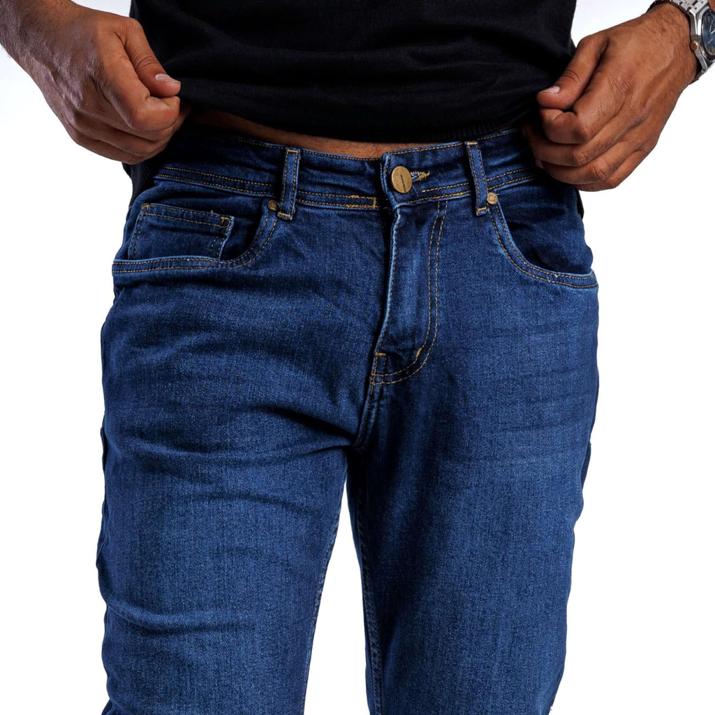 SOLID Extra Dark Wash Tapered Jeans - focus