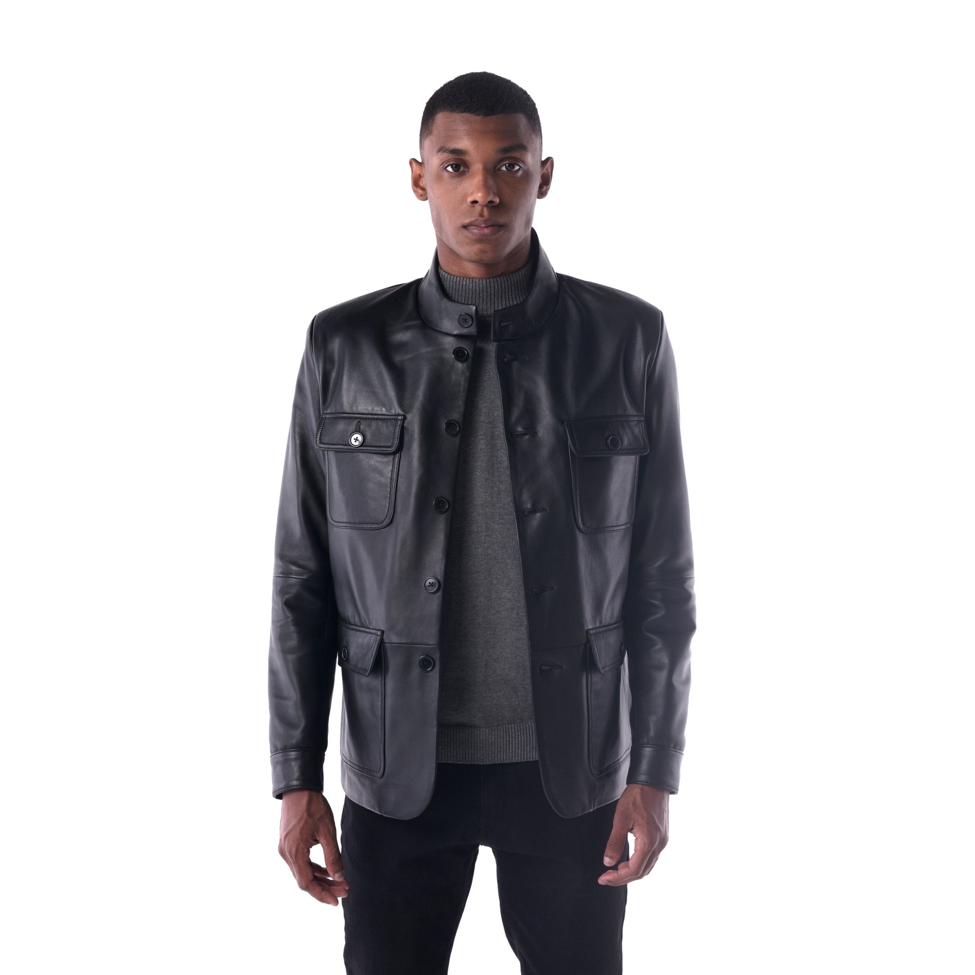 The Field Jacket - Lambskin Edition front open